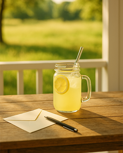 lemonade on the porch